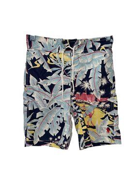 Polo By Ralph Lauren S Mens Hawaiian Surf Print Swim Trunks